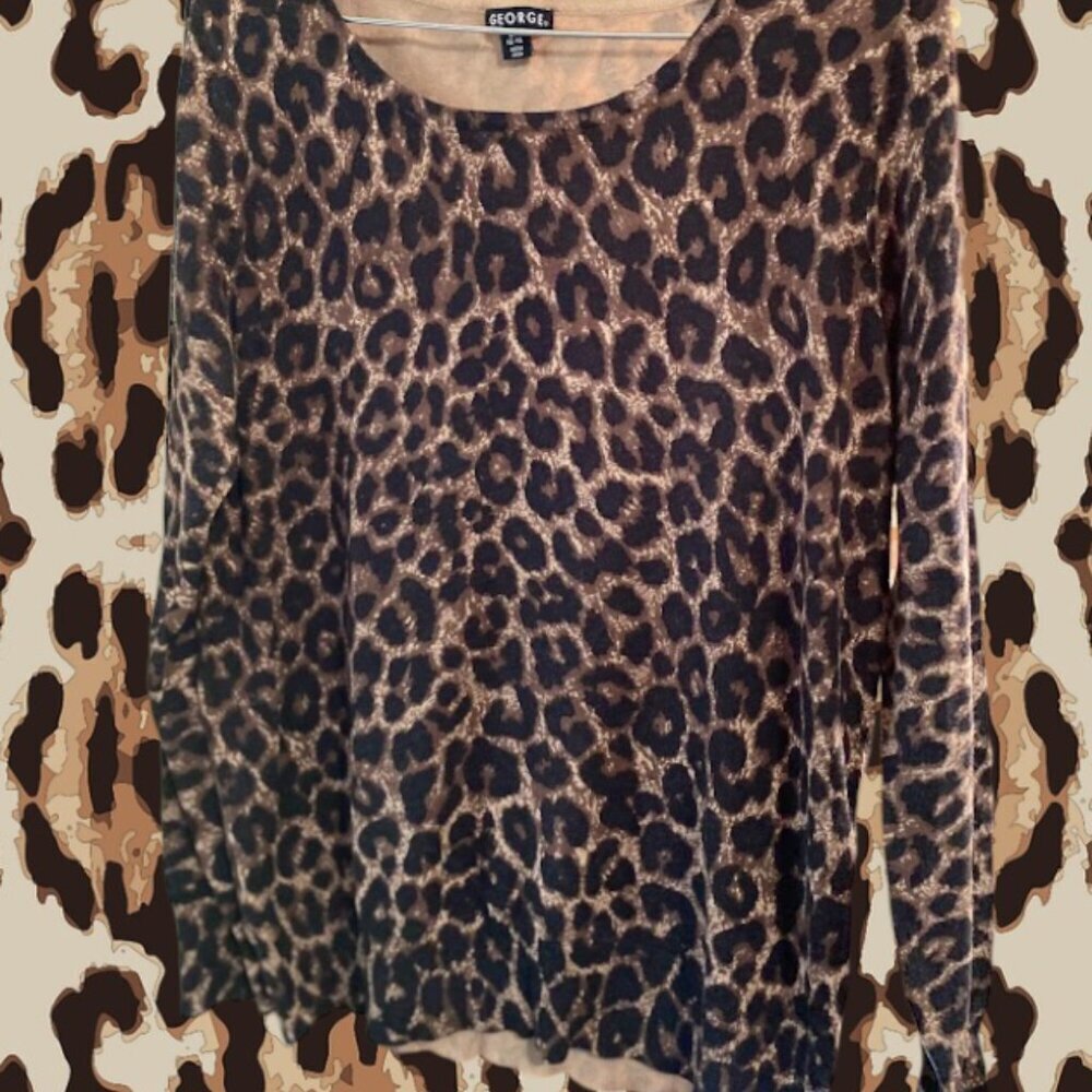George Leopard Print Top - Picture 3 of 7